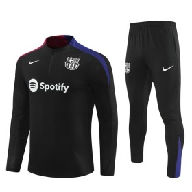 Enfant Barcelone Sweat d'Entraînement Quart-Zip Noire 2024-25